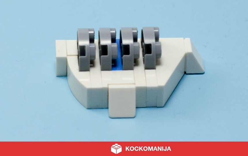 LEGO mikro model legendarnega Shield generatorja s Hotha