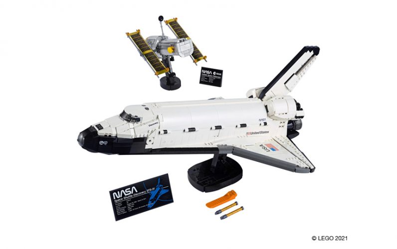 10283 NASA Space Shuttle Discovery in Hubblov teleskop iz LEGO kock